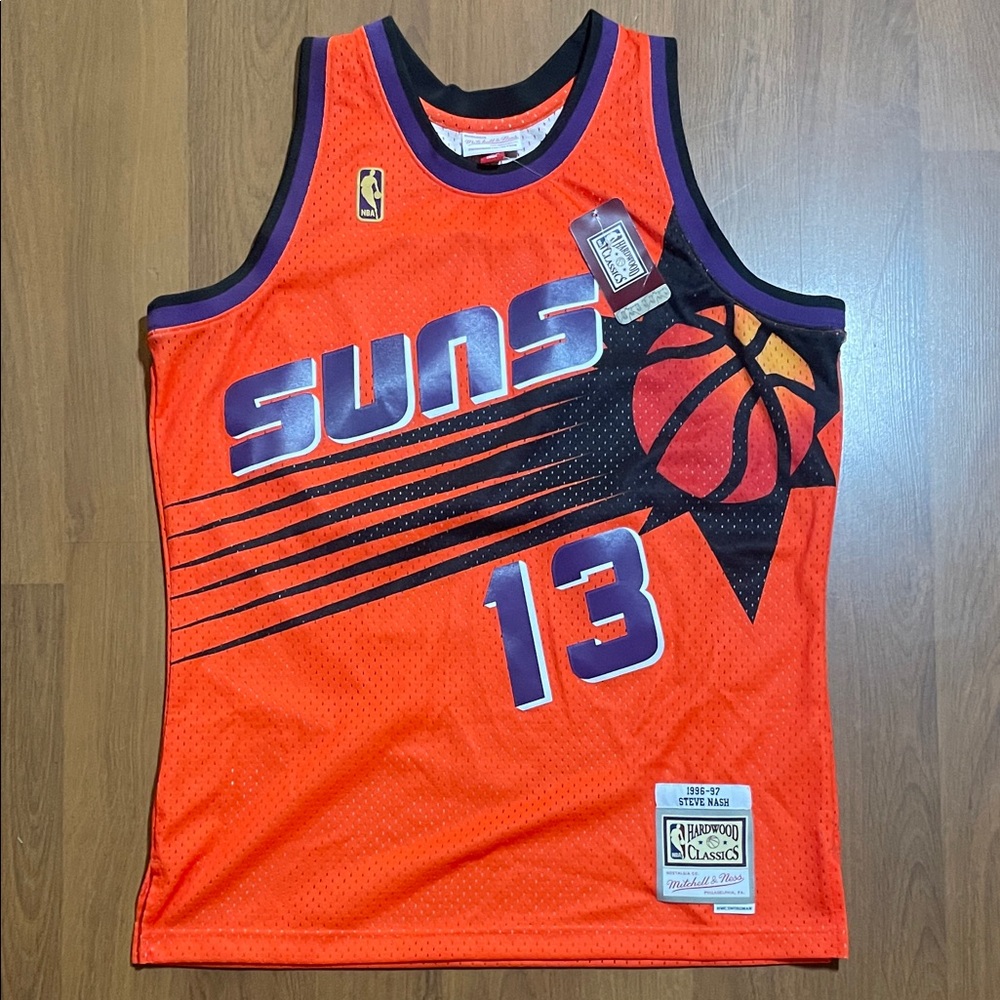 Mitchell & Ness Hardwood Classics Steve Nash Suns Jersey 1996-97 – Large, #13